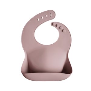 Mushie Silicone Bib - Warm Taupe